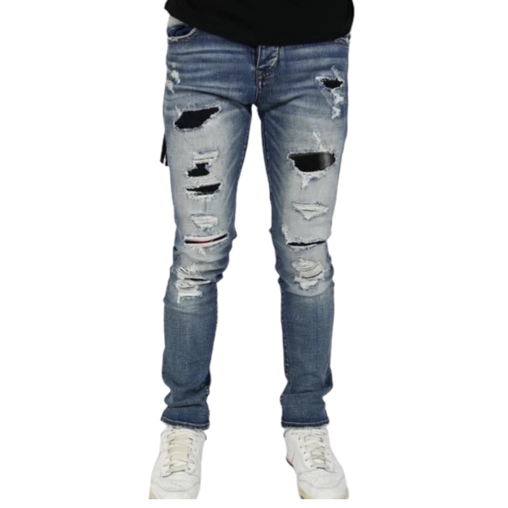 Cote De Nuits Guerre ET Paix blue wash jeans